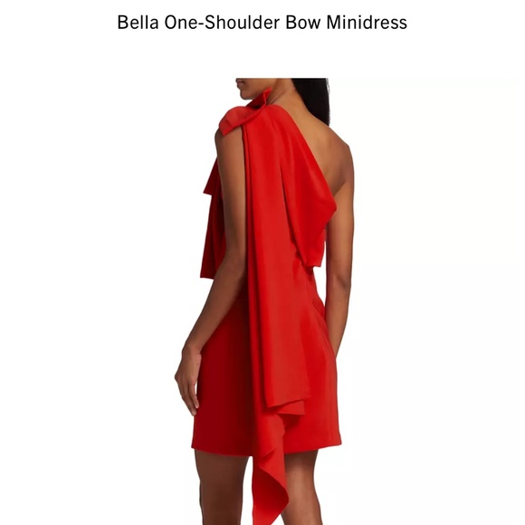 Sachin & Babi Bella One-Shoulder Bow Minidress - Picture 1 of 6